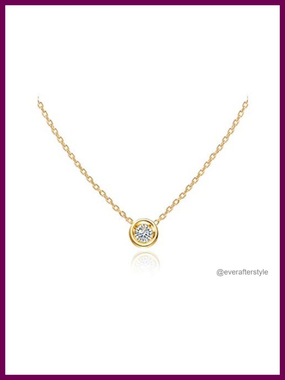18K Gold Plated Cubic Zirconia Choker Necklace 925 Sterling Silver Layered